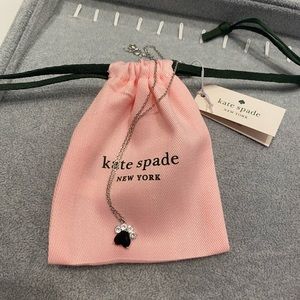 Kate Spade Paw print mini pendant and chain